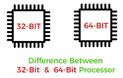 Difference Between 32 Bit and 64 Bit Processors